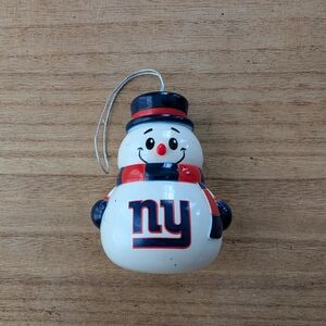NY Giants Snowman Ornament